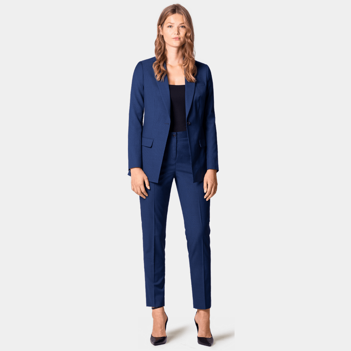 Premium Blue wool Pant Suit $389 | Sumissura