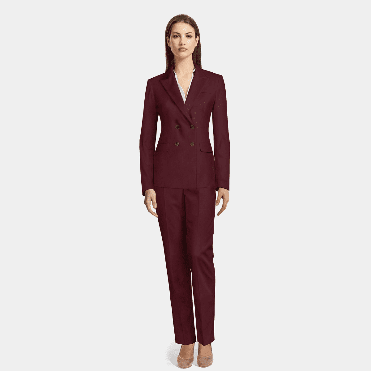 2 Pieces Shawl Lapel Single Buttons Women suit （Blazer+Pants） | SoloveDress  – solovedress