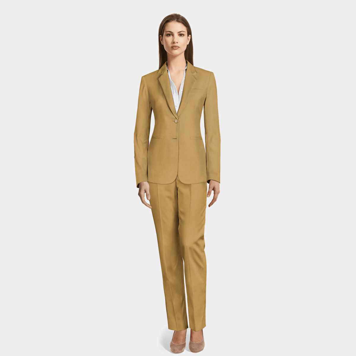 Camel Cotton Pant Suit 219€ Sumissura