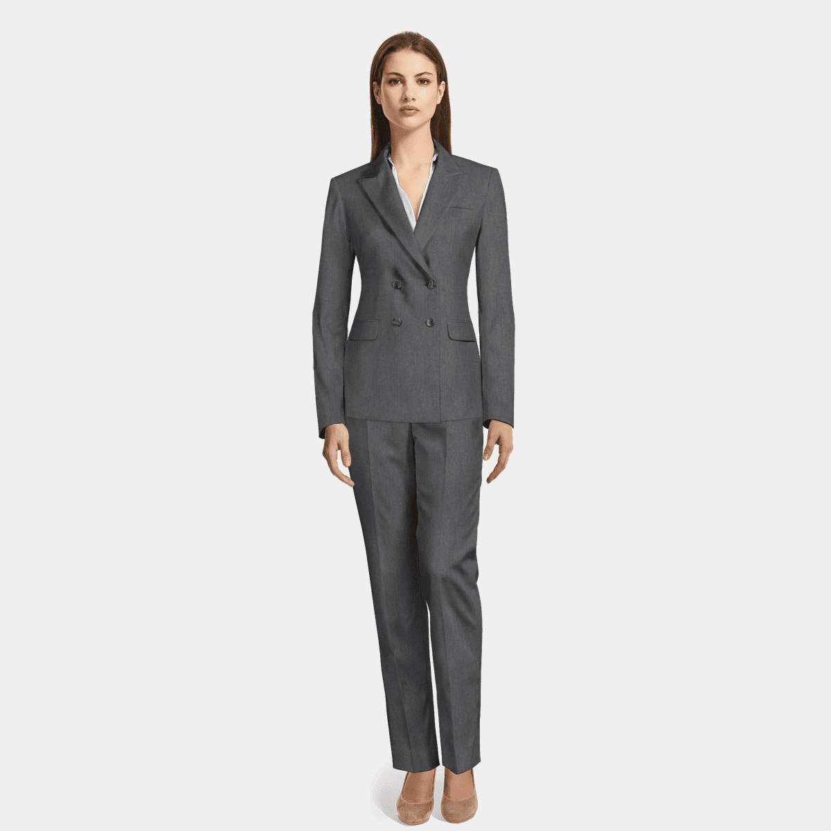 Black double breasted Corduroy Ankle Pantsuit