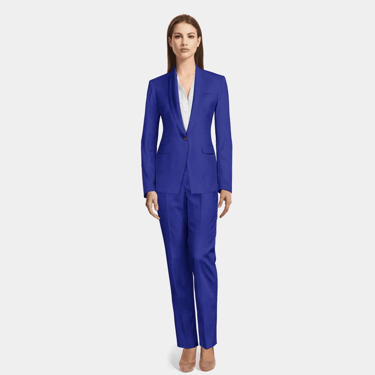 Royal Blue wool blend Woman Suit $509 | Sumissura
