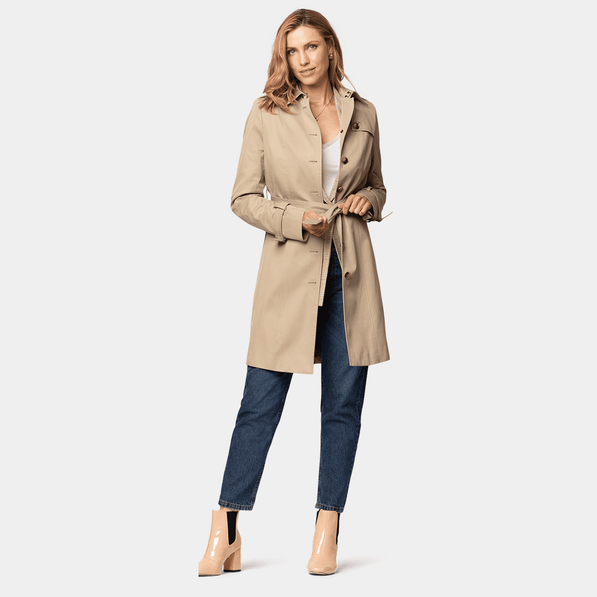Tagold Fall and Winter Fashion Long Trench Coat, Fall Clothes for Women  2022, Women Business Attire Solid Color Long Sleeve Single Breasted  Slimming Suit Coat Top Womens Fall Cardigan, Coffee, L 
