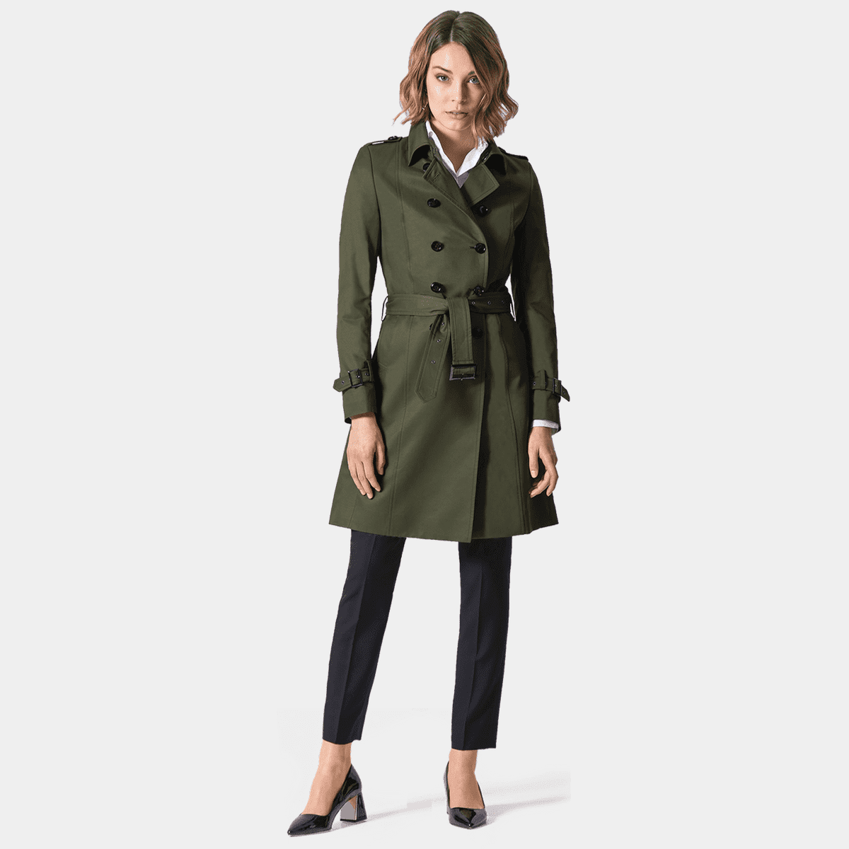 Army Green classic Trench Coat | Sumissura