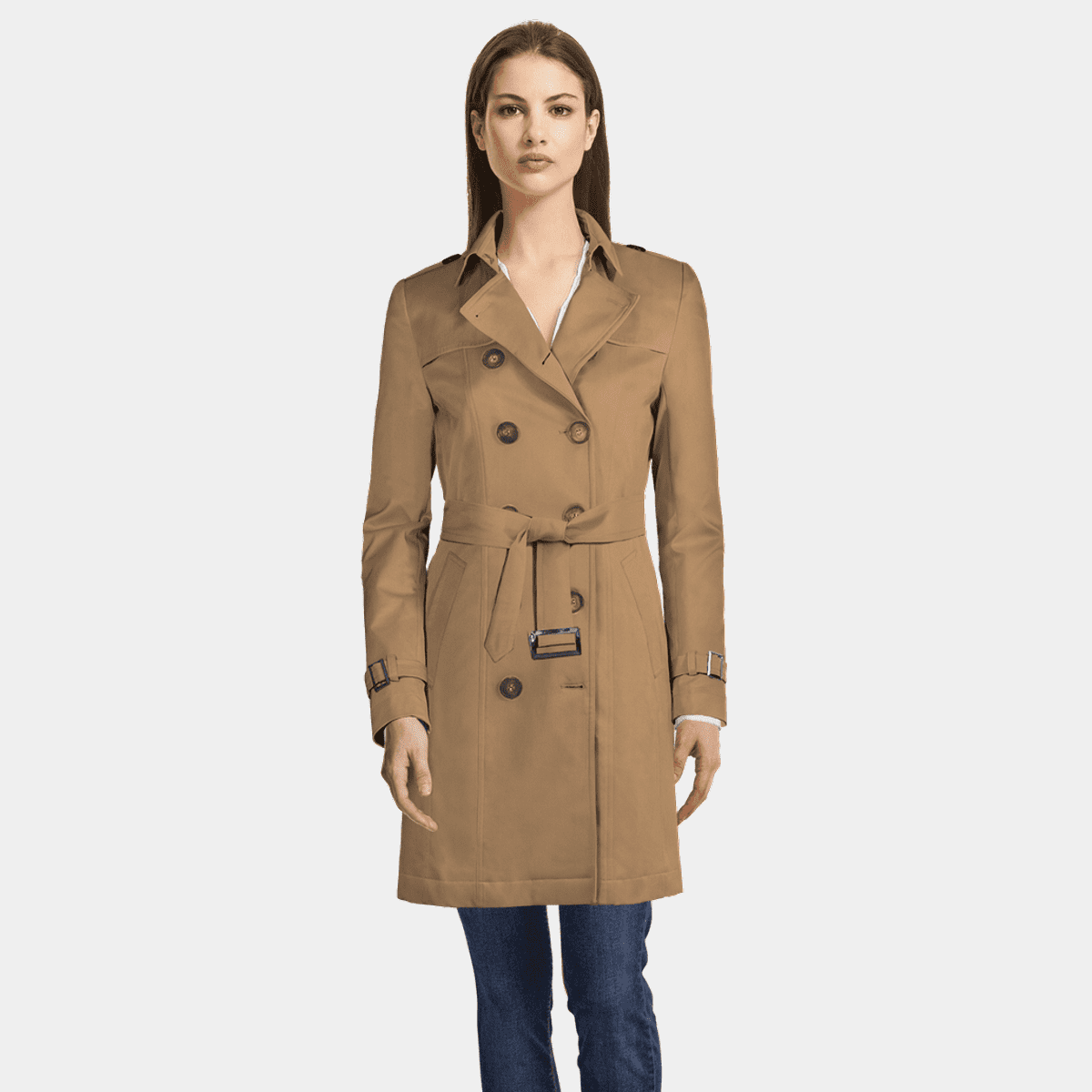 Women's brown Trench Coats Sumissura