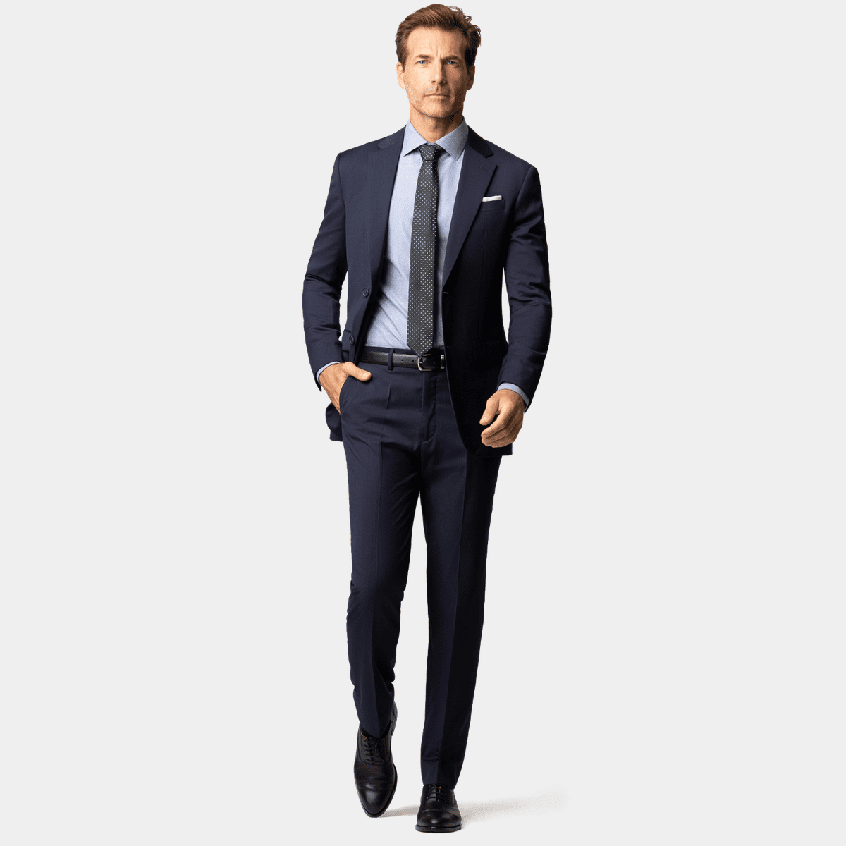 Navy Blue Suit Combinations: How to Match with Shirts and Ties - Hockerty