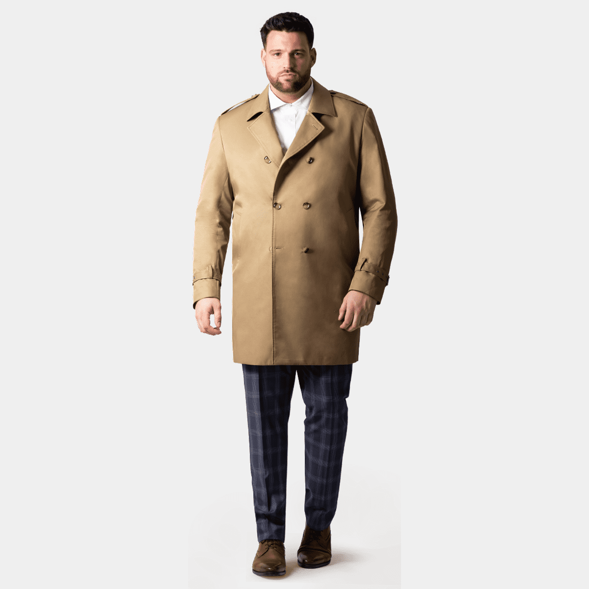 Big and Tall Trench Coats for Men - Hockerty