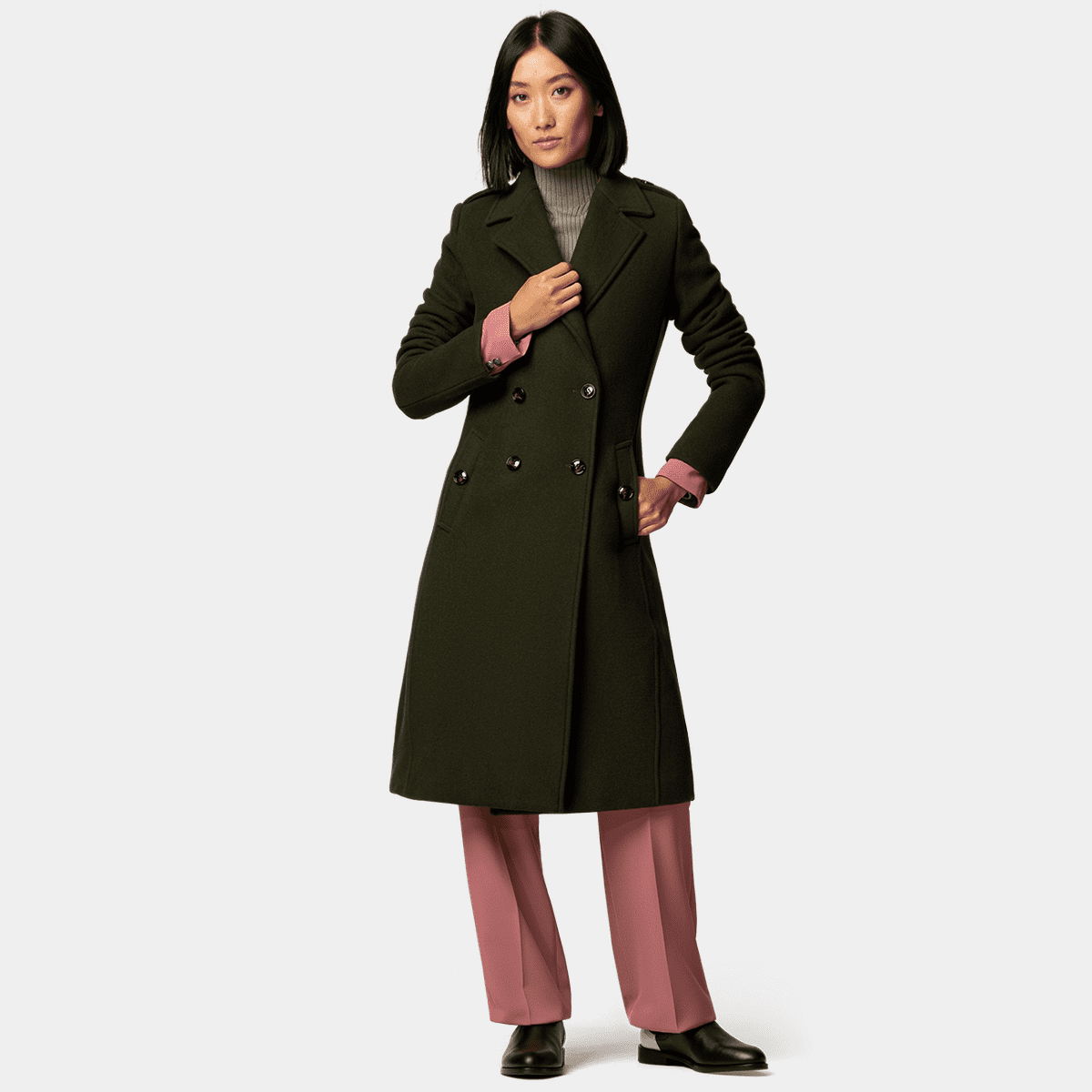 Double Face Pea Coat - Women - Ready-to-Wear