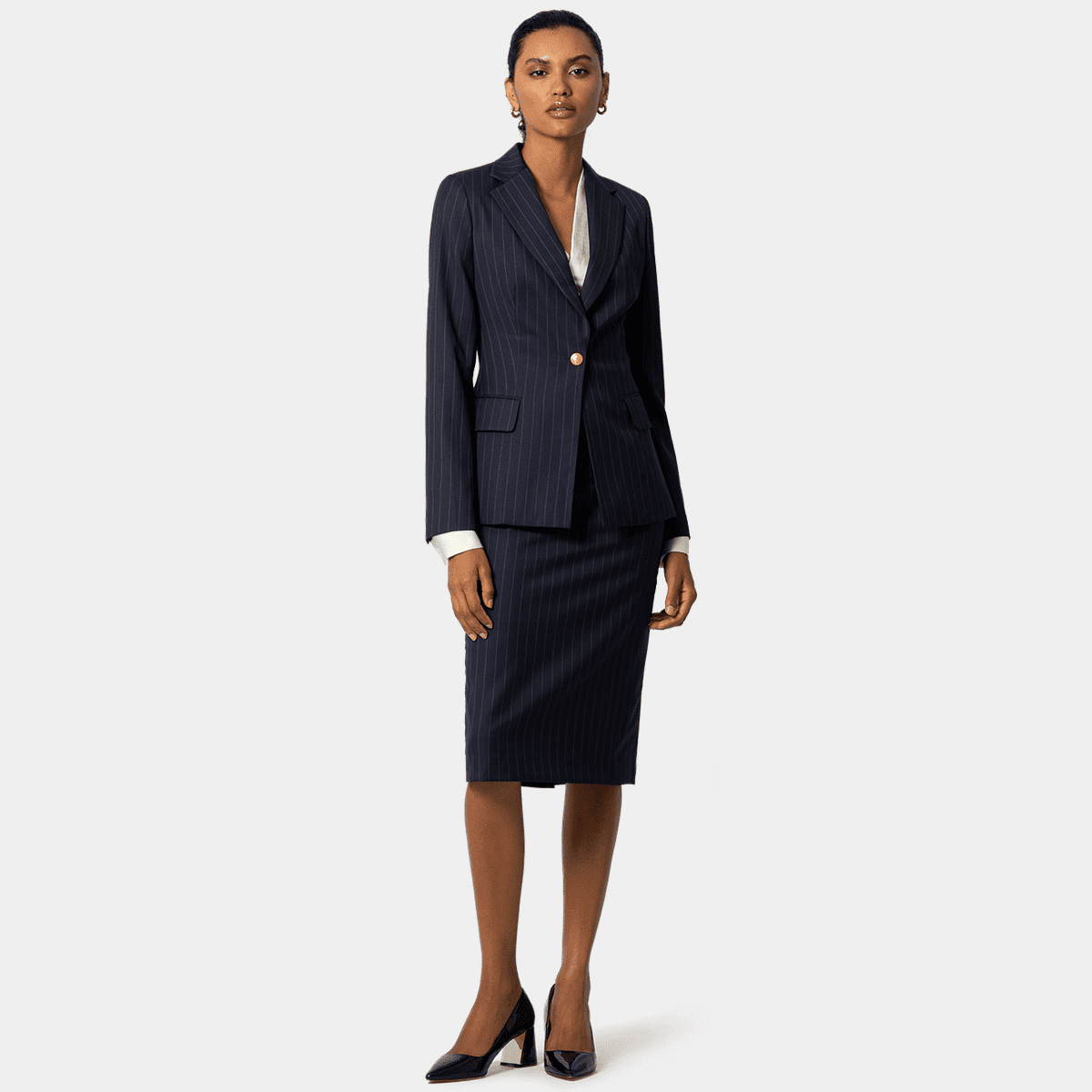 sexy business skirt suit Amazon.com: Women's Formal Office Business Work Jacket High Waist Skater  Tennis Pleated Skirt Suit Set Black : Clothing, Shoes & Jewelry main image 1