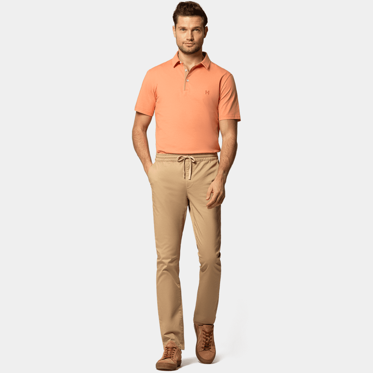 Cotton Trousers - Classic Polo | Casual shirts, Cream trousers, Classic