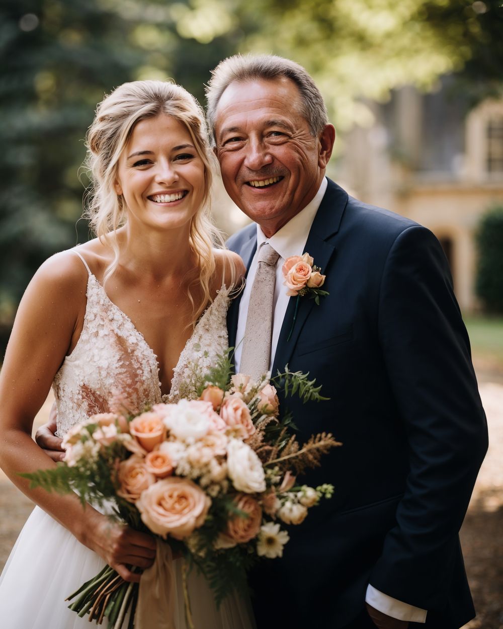 Dad of the Bride Dark Blue Wool Suit