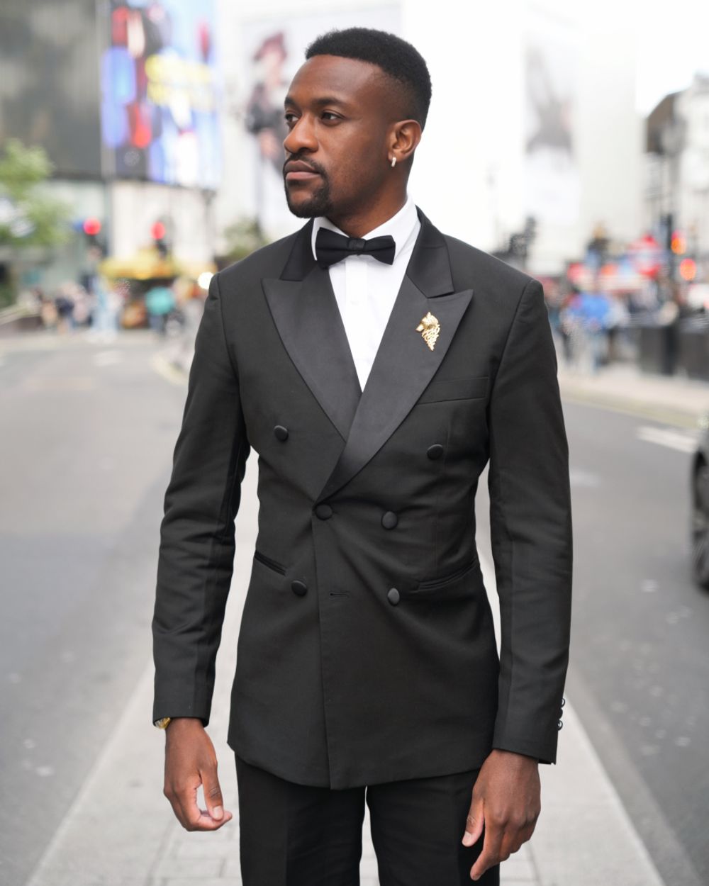 Black Double Breasted Tuxedo