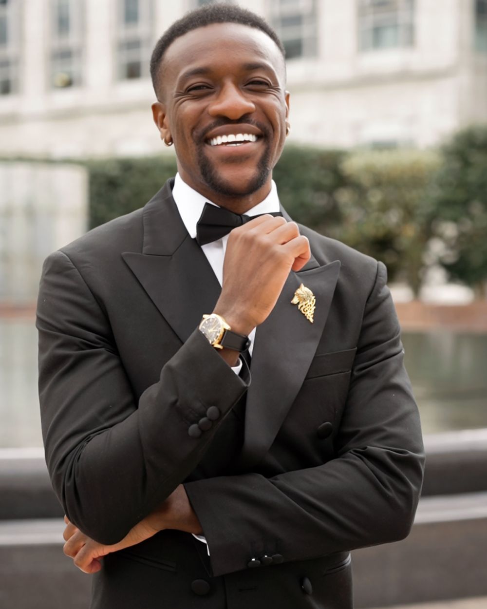 Black Double Breasted Tuxedo