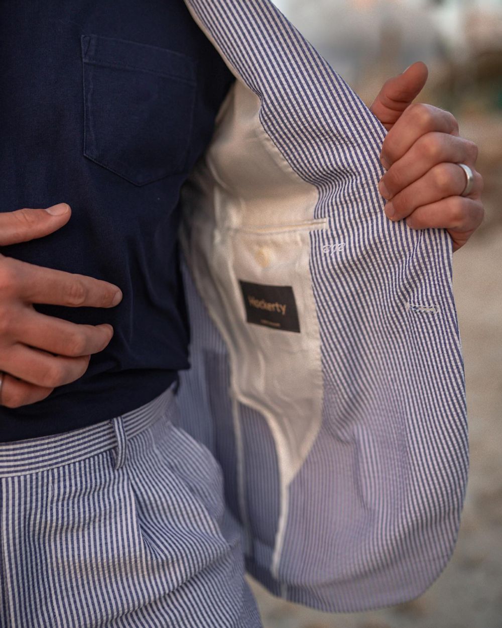 Seersucker Suit Seashore Edition