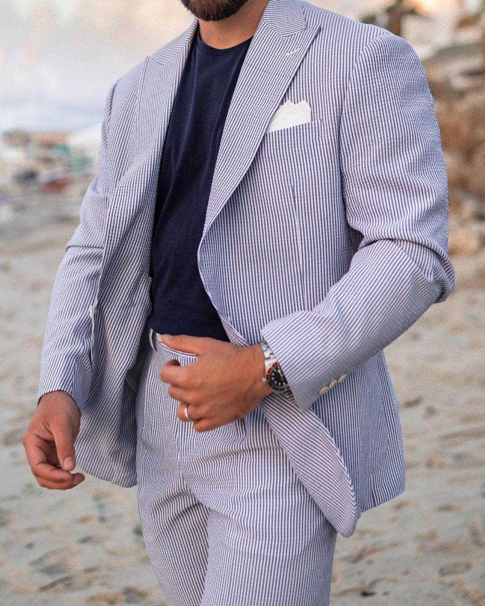 Seersucker Suit Seashore Edition