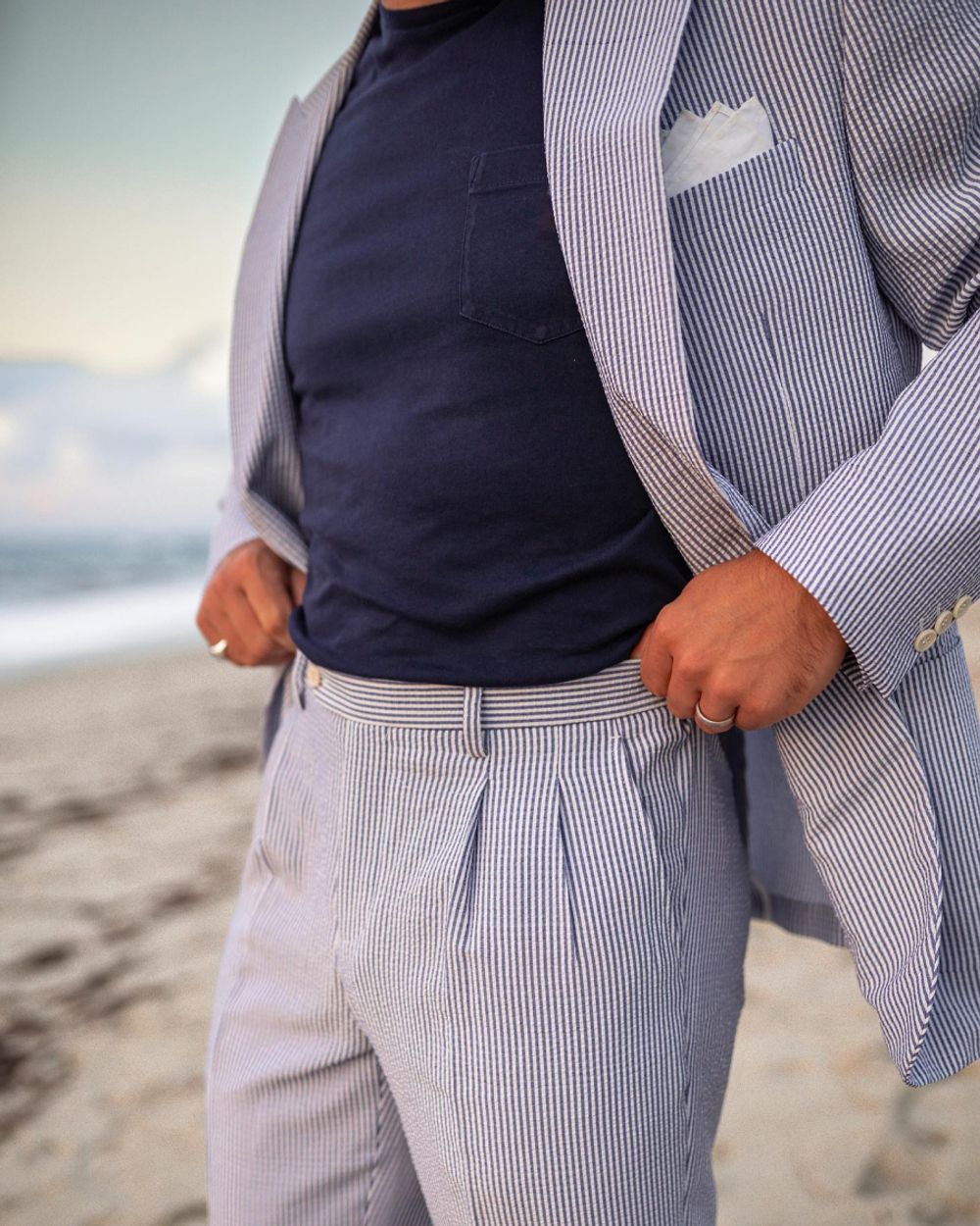 Seersucker Suit Seashore Edition