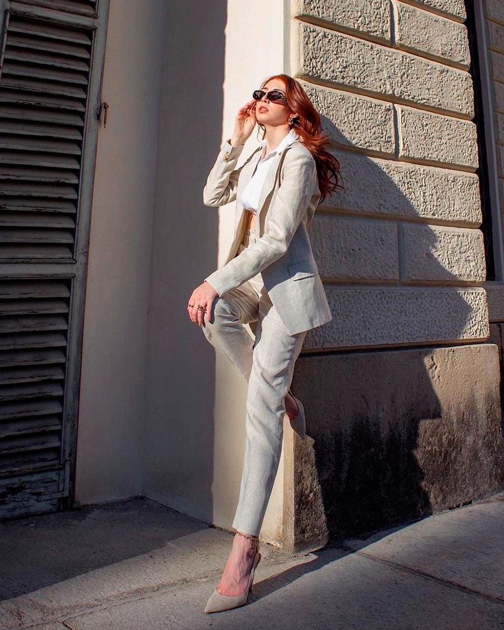 Flat Front Cuffed Trouser