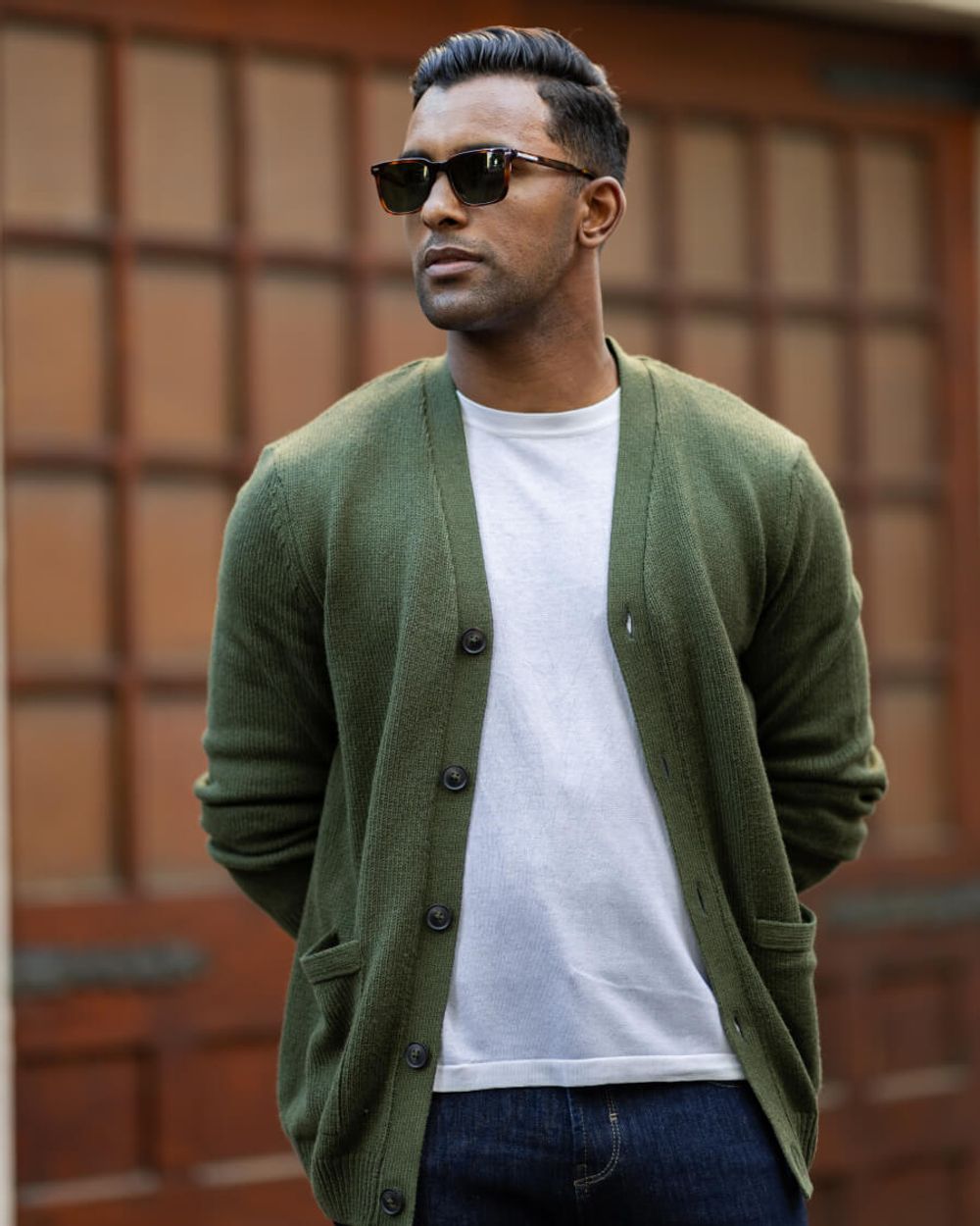Rolled-Up Jeans with Brogue Boots