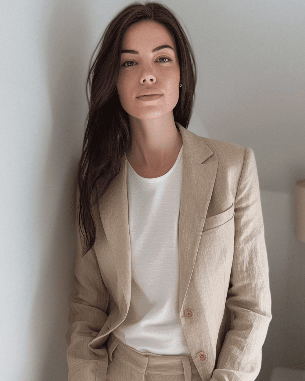 Khaki linen jacket hotsell