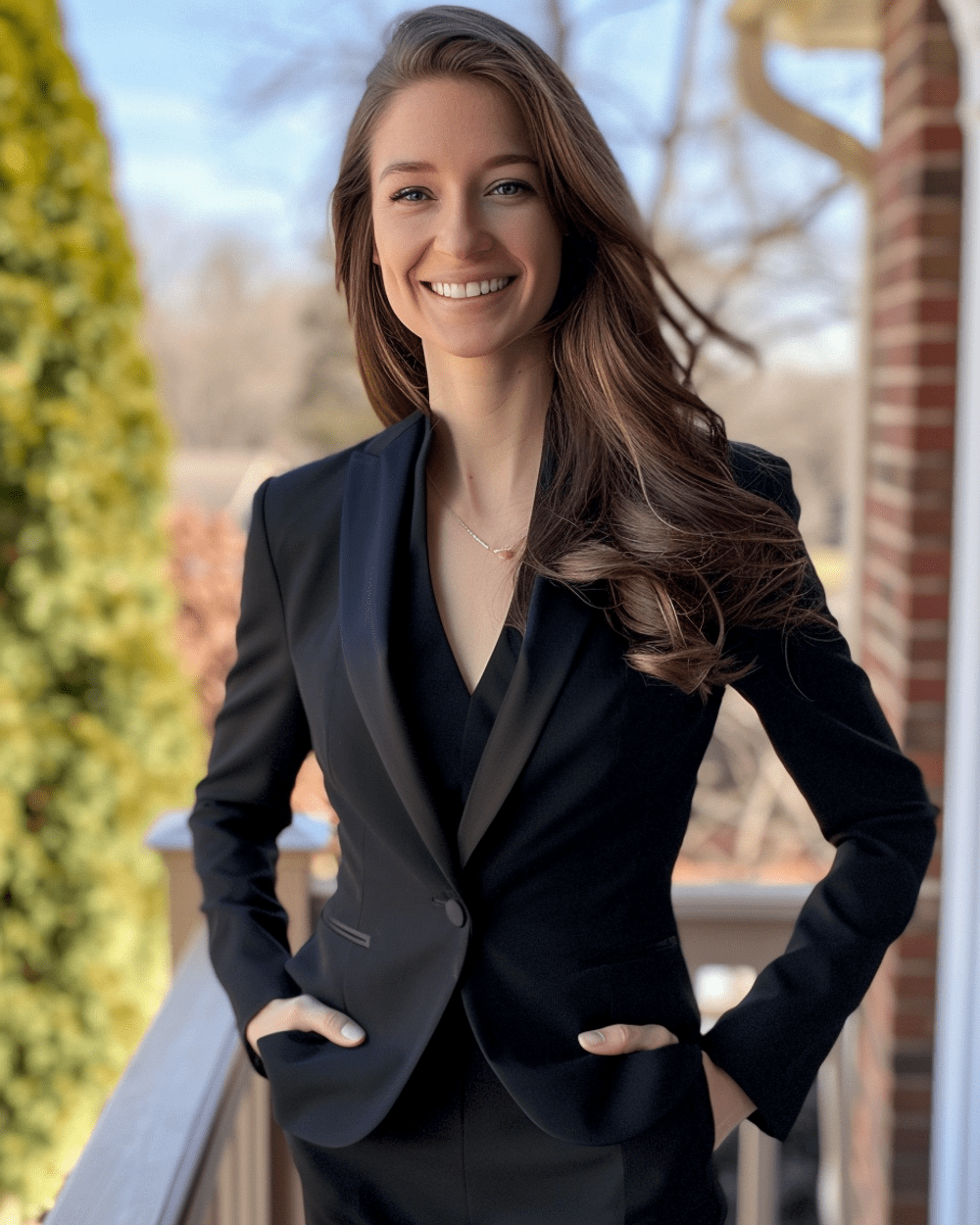 Black Suit with Black Blouse | Sumissura