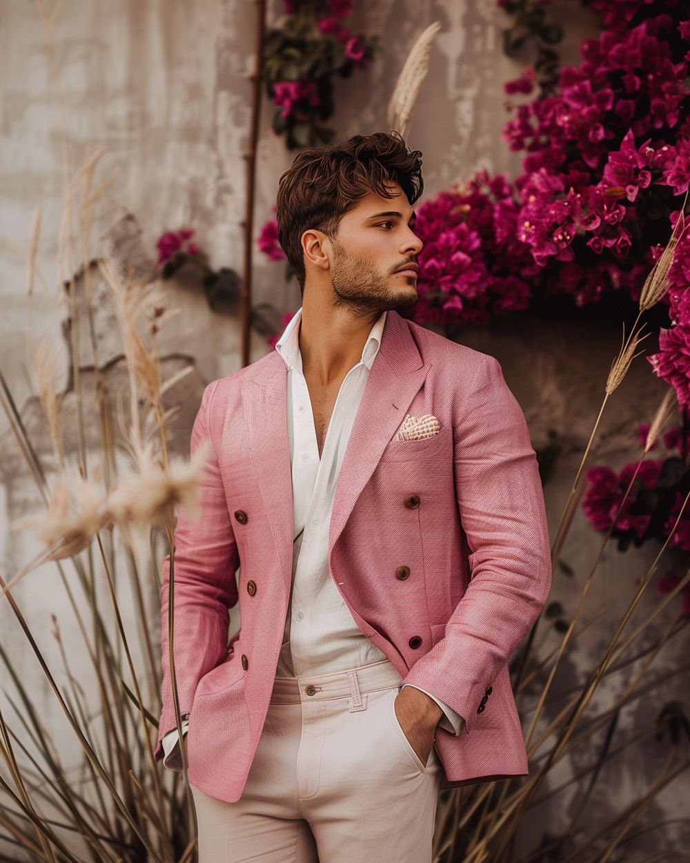 A pink jacket hotsell