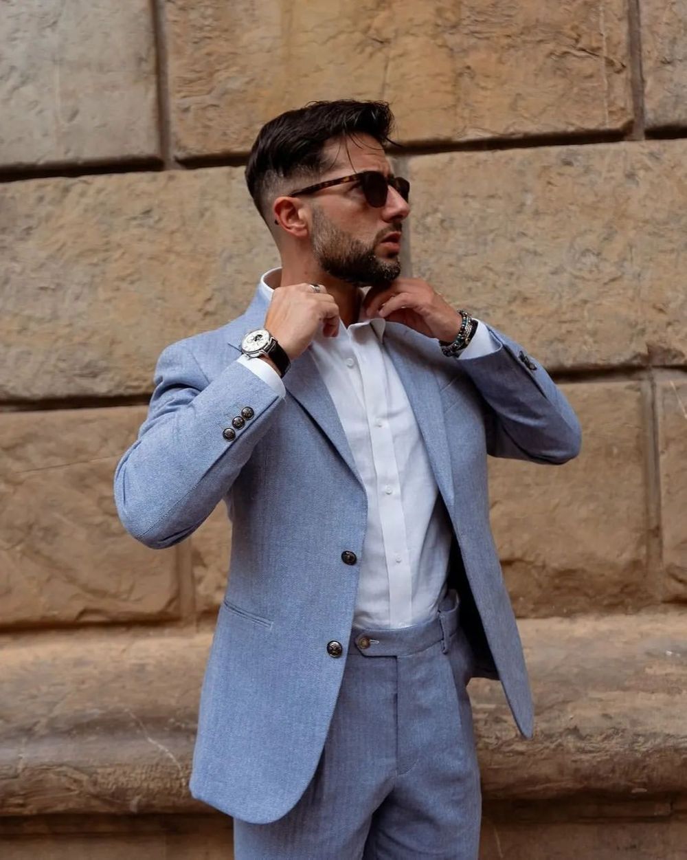 Light Blue Tailored Suit