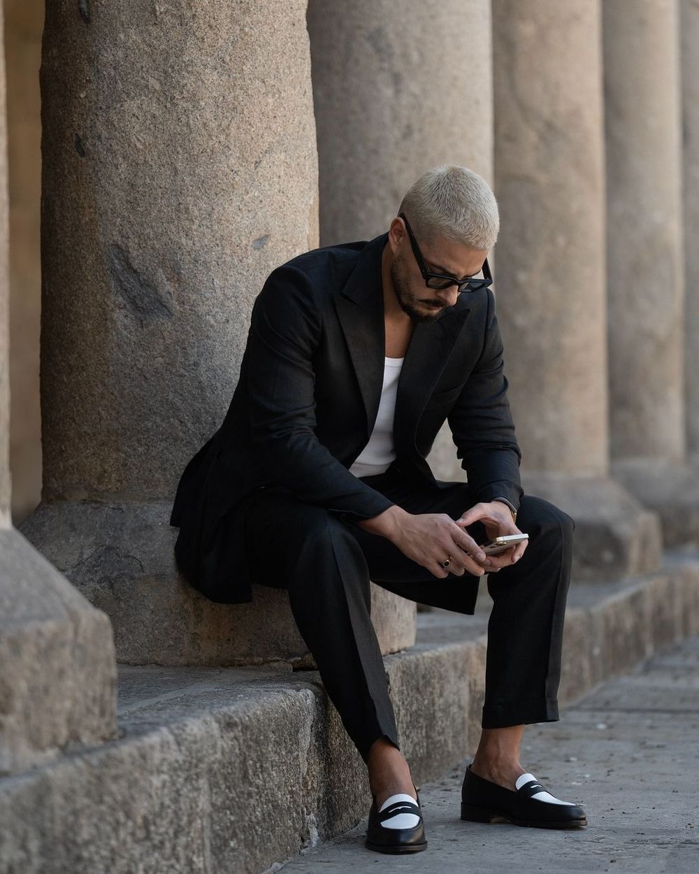 Black Suit Jacket and Trousers