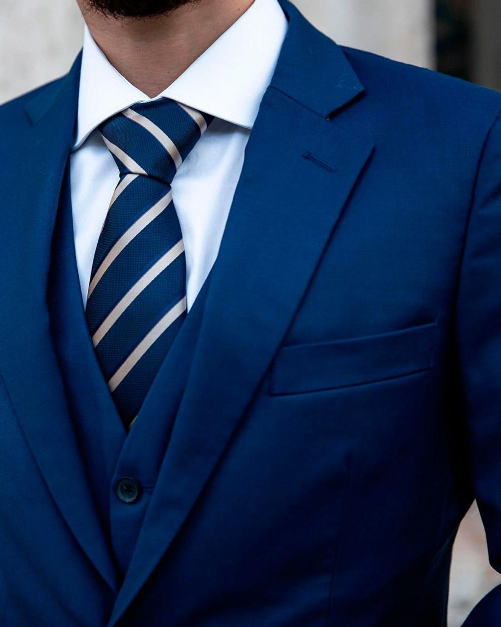 Beautiful blue business suit