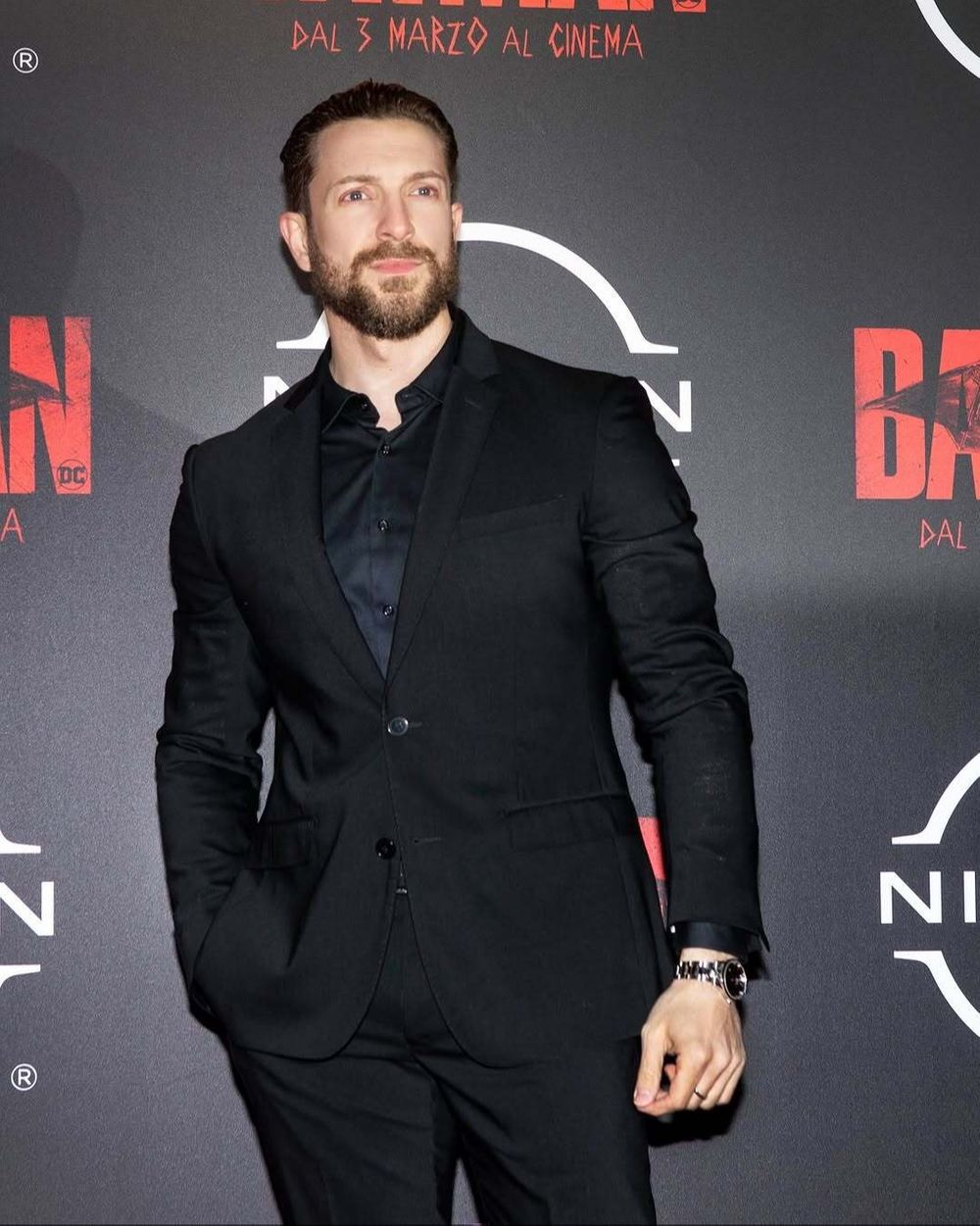 Black Suit with Black Dress Shirt