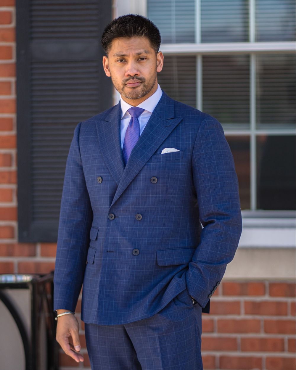 Double Breasted Suit With Bow Tie Untied Double Breasted