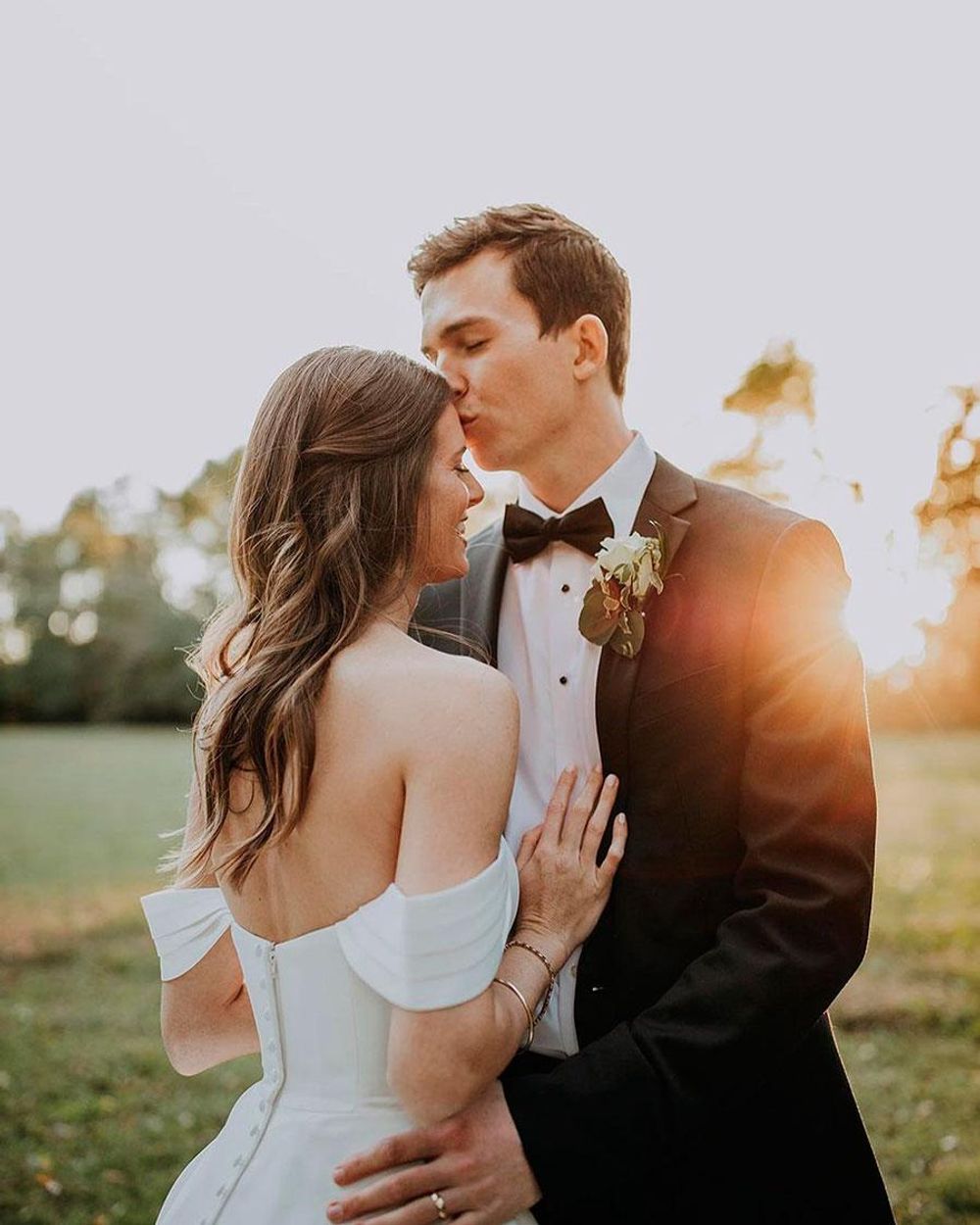 Classy groom in black suit