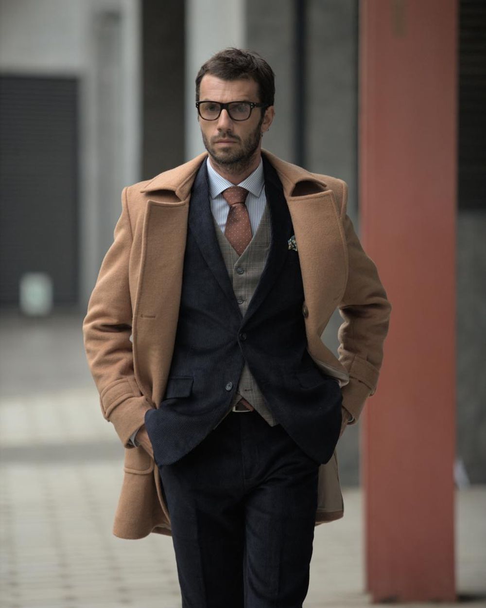 ジャケット・アウター Apartment three double breasted overcoat Double breasted overcoat with 3 piece suit | Hockerty