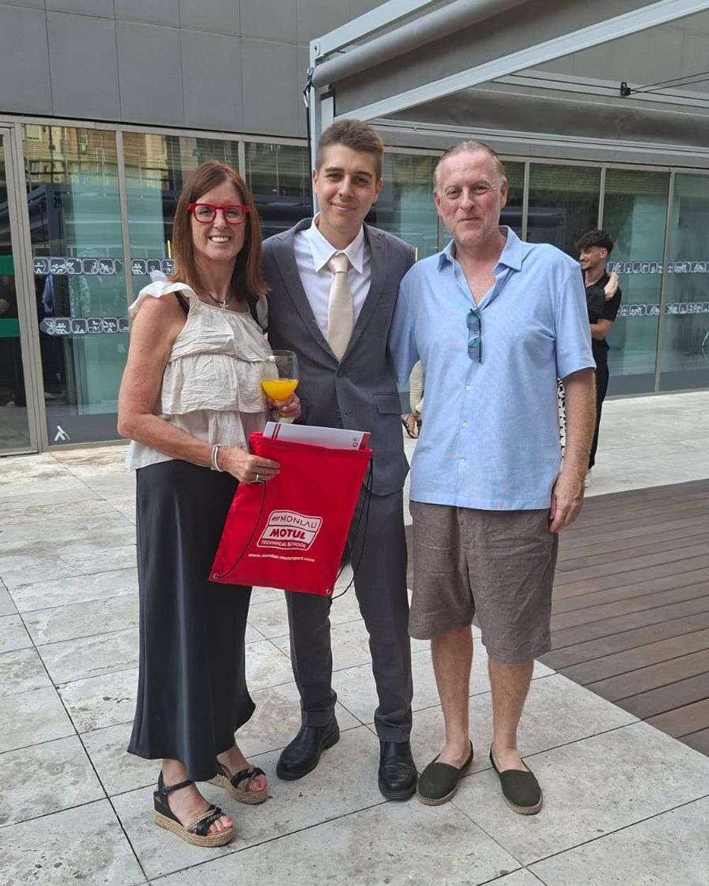 Charcoal Gray Suit with Cream Tie and White Shirt