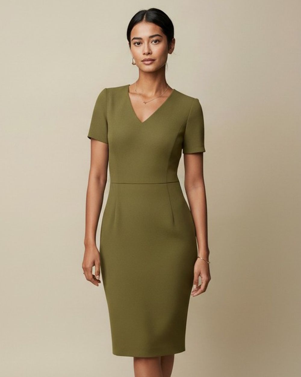 Green Sheath Dresses