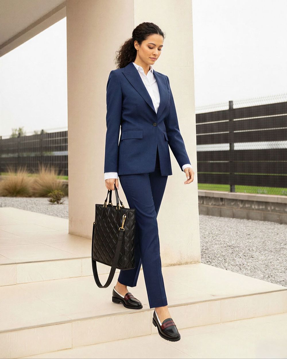 navy blue dress loafers Navy Blue Buckled Loafers: Effortless Elegance Redefined – HolloMen