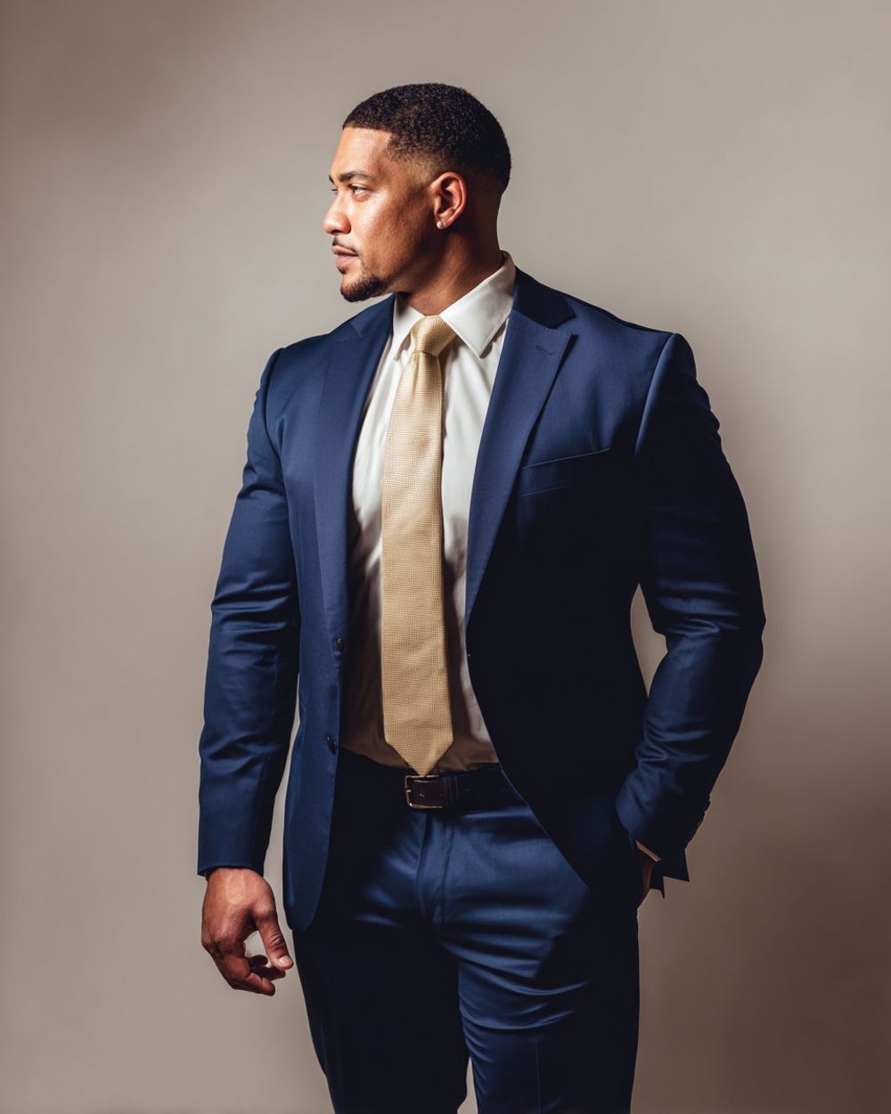 Modern Suit with Shirt and Tie