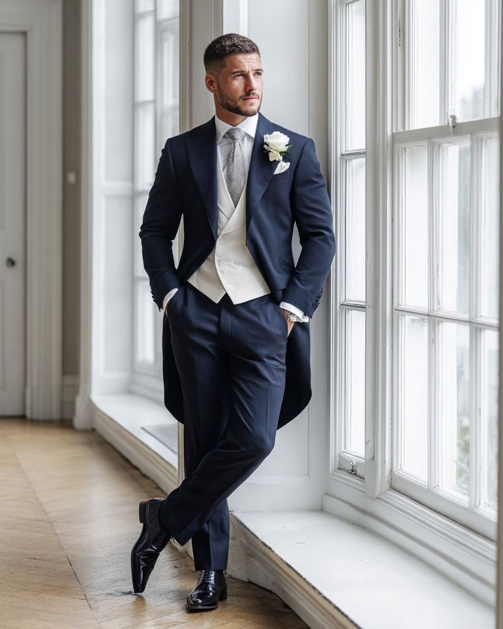 Blue Wedding Morning Suit