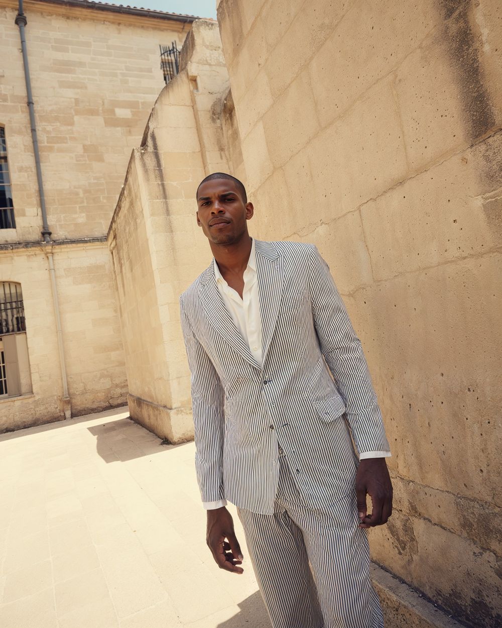 Casual Striped Suit for Cocktail Parties