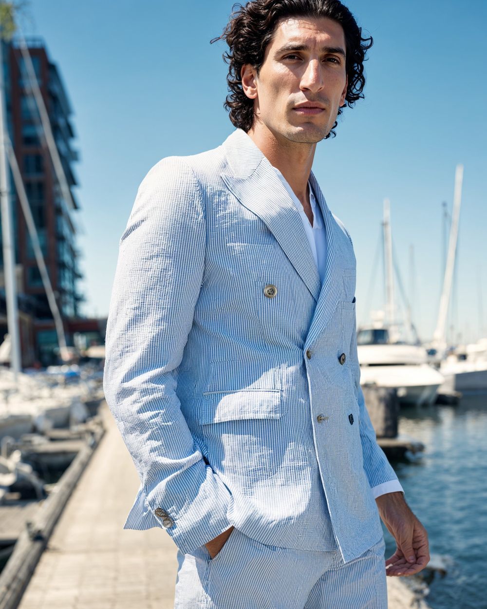 Striped Suit for the Coastline
