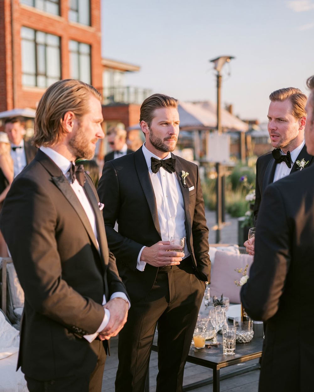 Black Evening Tuxedo with Bow Tie