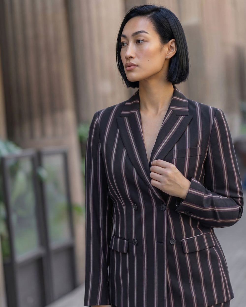 Tailleur Camaïeu En Lin Et Coton Occasion - Taille XS/34, Beige, Très Bon état (sorti Du Pressing)