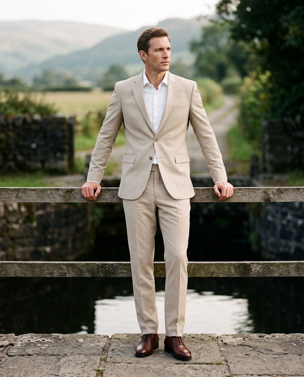 brown dress shoes khaki pants Beige Suit with The heat ribbed detail The Best Teddy Bear COLOR:BLACK-SILVER