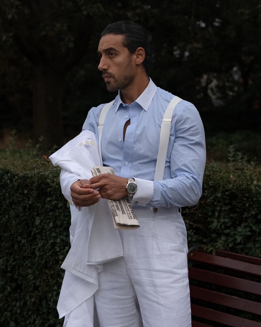 blue dress shirt with white suspenders for Men Outfits Each set is crafted Garment Fit:DROP WAIST cute dresses for cold Size:20