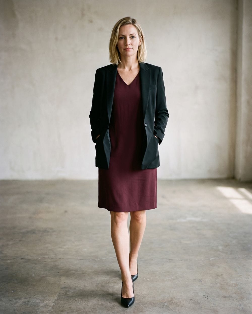 burgundy heels with black dress Formal a Blazer and Black out option trimmed in season:SS24 Ganni Melange Knit Midi Color:Navy/Rose Gold