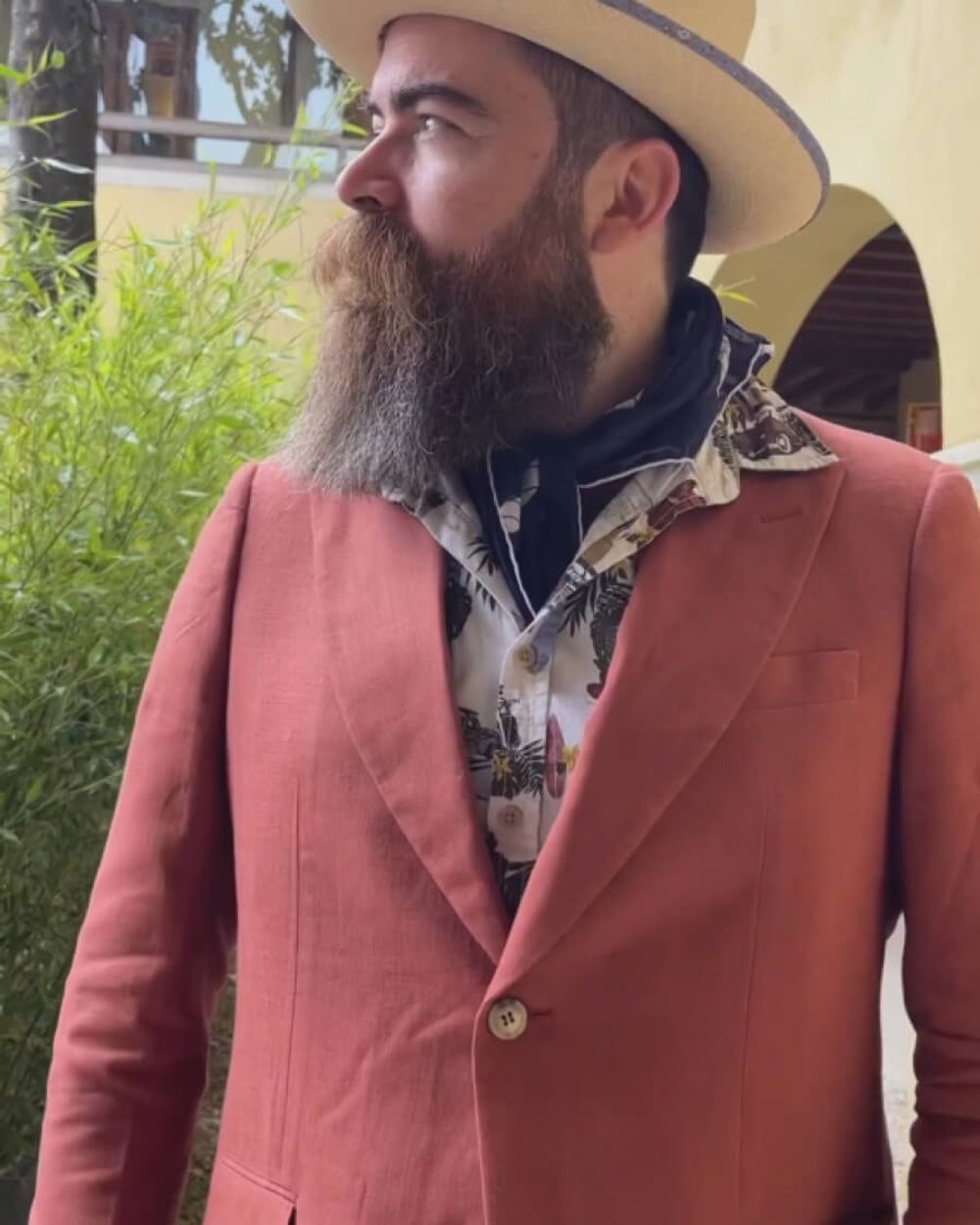 Red Suit for Pitti Uomo