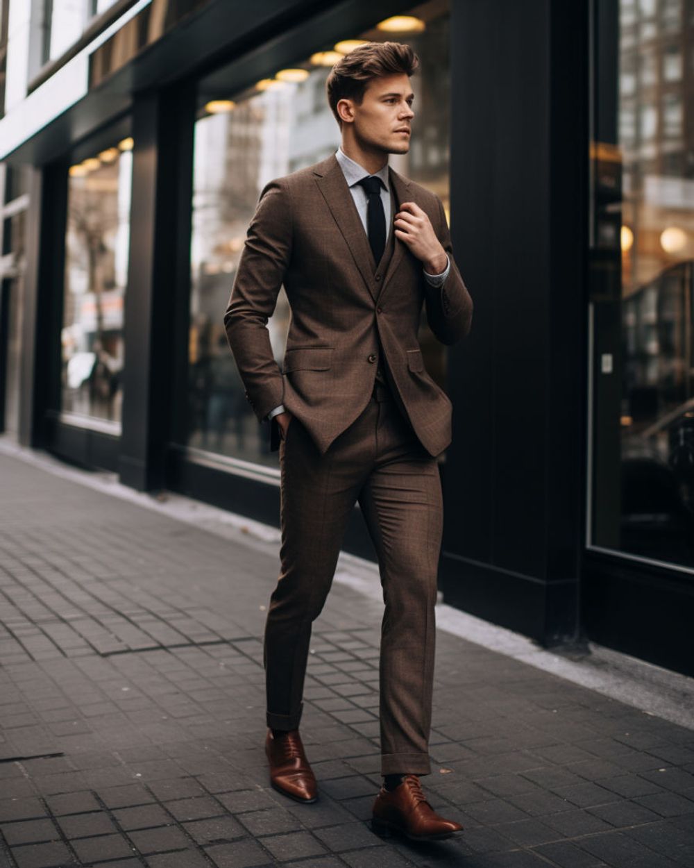 3 piece suit shops shoes