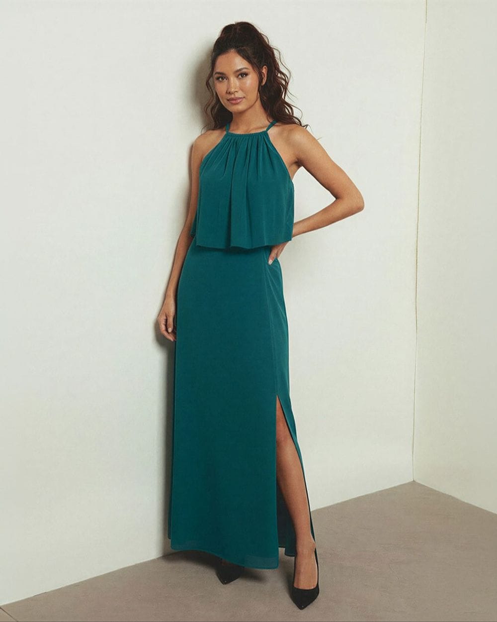 green halter top dress Flared-Top Maxi Sherri Hill Gold Metallic Strapless lace cocktail dress 56818