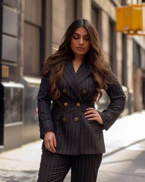 Pinstripe Suits for Women l Sumissura - Sumissura