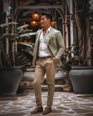 Chemise Elli à carreaux beige - Beige - Twill - Monsieur | Café Coton