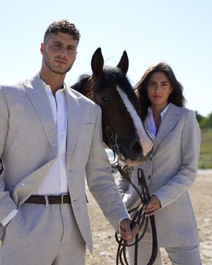 Light Gray Suit with White Dress Shirt