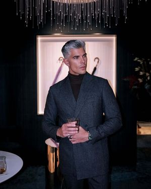 houndstooth-double-breasted-suit-chocolate-turtleneck